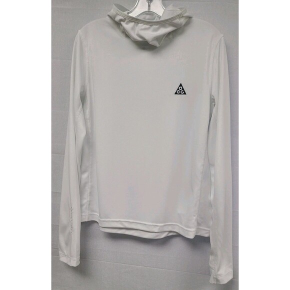Nike ACG Dri Fit ADV Womens Sz Large Lightweight Pullover Hoodie Scuba Lava Tree - Picture 1 of 10